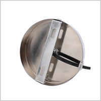 Base de lampe de bureau en métal, petite base de lampe de table industrielle avec douille à vis E27, support d'ampoule Edison