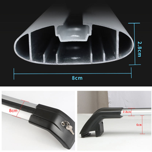 Barra de Equipaje Universal de Aluminio de Alta Calidad y Silenciosa <span class=keywords><strong>para</strong></span> Techo de Auto, Compatible con <span class=keywords><strong>Audi</strong></span> <span class=keywords><strong>A4</strong></span> Avant 40 2022-2023 - Product Image 4