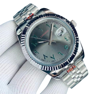 Luxury Stainless Steel Silver Men's Chronograph <b>Watch</b> | Water Resistant Pointer Dial Charm Design Mechanical Movement - Product Image 6