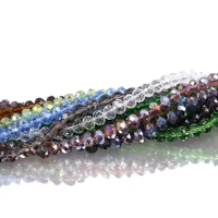 Vente en gros directe d'usine 6x8mm imitation perle cristal perle brin cristal de roche perle bracelet pour la fabrication de bijoux