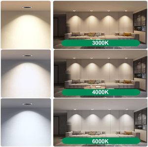 High End Modern Indoor Home Mall Office Commercial 5W/7W/15W/20W Aluminum Flush LED Spot Light High CRI 93 15/24/36 Beam - Product Image 4