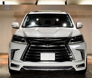 Runde – matériau en Fiber de carbone pour Lexus <span class=keywords><strong>LX570</strong></span> 2016-2019, Kit de carrosserie wade modifié, lèvre avant, sourcils de roue, lèvre arrière, aile moyenne - Product Image 2