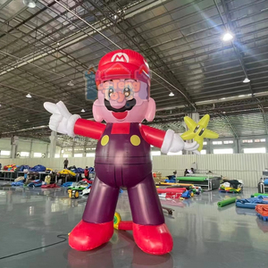 Özel Tasarım PVC Şişme Mario ve Luigi Çizgi Film Karakteri LED Işıklı Su Geçirmez Reklam Dekorasyonu - Product Image 1