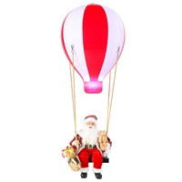 TIANMEI Beliebter Weihnachtsballon mit Musik und Licht als Anhänger, Fabrik-Großhandel, Kunststoff-Stoff, Innen-/Außendekoration für Weihnachten