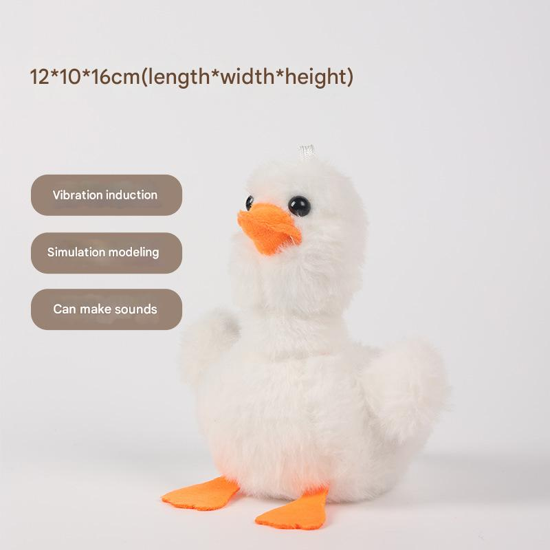 Petjoy TI0006 Automatic Flapping Wings Electric Plush Bird Kitten Toy - Eco-Friendly Interactive Pet