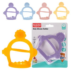 Venta al por mayor OEM bebé pulseras de silicona Gel dental bebé moler palos juguetes de grado alimenticio juguetes cómodos - Product Image 2