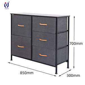 Thiết Kế Hiện Đại Năm Ngăn Kéo Vải Màu Xám Dung Lượng Lớn Đồ Lặt Vặt Giá Lưu Trữ Như Bạn Yêu Cầu - Product Image 2