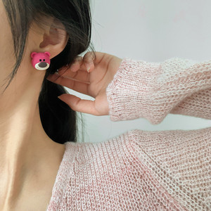 Lot de Boucles d'Oreilles Mignonnes en Résine en Forme de Fraise de Dessin Animé pour Femmes, Filles et Enfants, <span class=keywords><strong>Bijoux</strong></span> Quotidiens, Cadeaux - Product Image 6