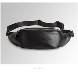 Hot Selling New Money Pack Wholesale Men's Outdoor Sports Running Shoulder <strong>Soft</strong> Pu <strong>Leather</strong> Belt <strong>Purse</strong> Recycled Urban Chest Bag - Product Image 3