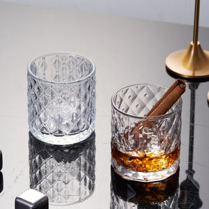 Nhà sản xuất giá thấp 360ml rõ ràng nổi lục giác thủy tinh <span class=keywords><strong>Whisky</strong></span> uống ly - Product Image 2