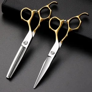 Professional Barber Hair Cut Cutting Scissors Cabeleireiro tijeras para el peluqueros profecional tijeras de barbero peluqueria