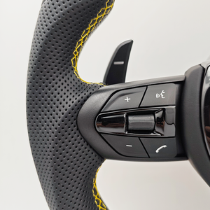 <span class=keywords><strong>Volante</strong></span> Deportivo <span class=keywords><strong>M</strong></span> con Parte Superior Amarilla y Base Plana para <span class=keywords><strong>BMW</strong></span> <span class=keywords><strong>Serie</strong></span> <span class=keywords><strong>3</strong></span> E90 E91 E92 E93 X5 E70 E71 X6 E72 E84 E89 E88 - Product Image 4