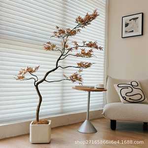 Plantas Decorativas de Interior de PVC Suave de Lujo, Simulación de Alta Gama de Lou Xia, con Diseño de Arce y Pollo - Product Image 3