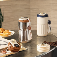 Thermos Intelligent à Café Bouteille Intelligente en Acier Inoxydable 316 Filtre à Eau Infuseur LED Affichage de la Température Bouteille à Vide