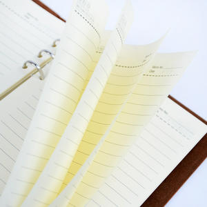 Libretas de Cuero PU Premium Tamaño B5 A5, Tapa Dura, 6 Anillas, Encuadernación de Hojas Sueltas, <span class=keywords><strong>Diario</strong></span> para Oficina - Product Image 3