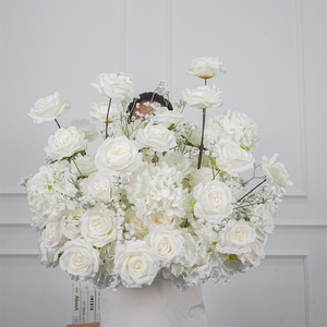 Couture Silk Realistic Handmade Artificial Grounded Flower Arrangements Aisle Floor <b>Runners</b> Wedding Decor Customizable - Product Image 1