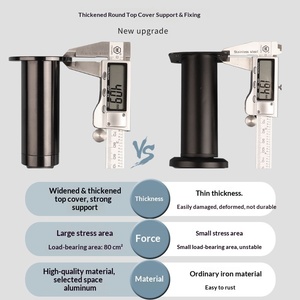 <span class=keywords><strong>Gambe</strong></span> Telescopiche Regolabili in Alluminio per Mobili, Divani, Mobili TV, Tavolini da Caffè, Mobili da Bagno e Supporti per Armadi - Product Image 4