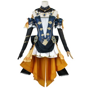 Juego <span class=keywords><strong>Genshin</strong></span> <span class=keywords><strong>Impact</strong></span> Cosplay disfraz conjunto completo con sombrero Fontaine Navia Cosplay zapatos vestido uniforme - Product Image 3