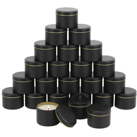 Boîte à bougies en étain argenté ronde avec logo personnalisé, boîte en métal vide avec couvercle pour bougies parfumées en cire de soja, cadeaux de mariage