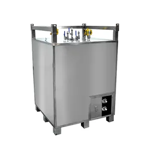 1000L Stainless Steel Electrolyte Fully Insulated Liquid Storage Tank Liquid Chemical Storage Tank