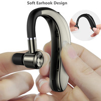 Écouteur Bluetooth Stéréo Universel à Oreille Unique, Sans Fil, avec Micro Anti-Bruit et Fonction Mains Libres – Vente Flash