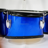 Good Quality Professional Percussion Snare Marching Drum Set 3-4-5 Joint Wooden with PVC Drum Heads Belt Blue Red White Black