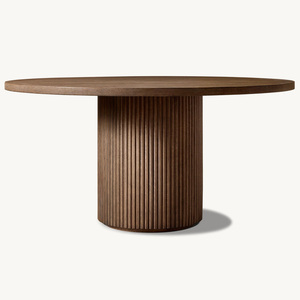 Rhoohill Tùy Chỉnh Phong Cách Mỹ Rh Bàn Ăn Bằng Gỗ Đặt 6 Ghế 8 10 Chỗ Ngồi Hiện Đại Sang Trọng Rắn Gỗ Vòng Bàn Ăn - Product Image 4