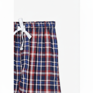 กางเกงผ้าอ๊อกซ์ฟอร์ดลำลองสำหรับผู้หญิงชุดใส่อยู่บ้านระบายอากาศได้ดีมีเอวปานกลางสำหรับฤดูใบไม้ร่วงสี-XS ถึง XL - Product Image 1