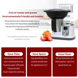 Nouvelle Cuisinière Thermique Multifonctionnelle 1200W Appareils de Cuisine 3.5L Soupe Maker Scellé Nouveau Thermomixer <span class=keywords><strong>Tm6</strong></span> - Product Image 3