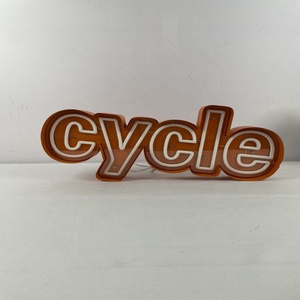 Letreros de neón LED con borde metálico personalizado, letreros de neón de colores de Anime <span class=keywords><strong>Manga</strong></span> Retro Art Deco - Product Image 2