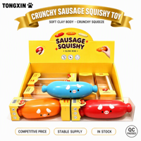 Mainan Squishy Sosis Renyah TONGXIN, Mainan Squishy, Mainan Remas, Bola Anti Stres, Mainan Fidget Squishy untuk di Rumah