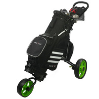 Chariot de golf pliable à trois roues en EVA, portable, modèle ZH-A001