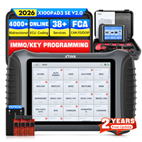 XTOOL X100PAD3 SE V2.0 Outil de diagnostic de tous les systèmes, test bidirectionnel, scanner de diagnostic OBD2, codage ECU FCA, scanner de voiture IMMO, nouveau