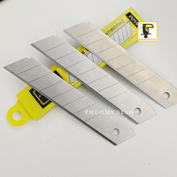 Lame de coupe en acier au carbone de haute qualité pour couteau utilitaire de 18 mm, 0,5 mm, OEM, 7/14 sections