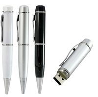 Clé USB promotionnelle créative 5-en-1 en forme de stylo, en métal, 16 Go, 32 Go, 64 Go, 128 Go