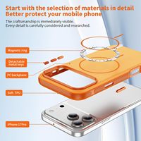 Coque magnétique pour iPhone 17 Pro Max – Étui antichoc mat compatible 16 15 14 13 12 Pro Max