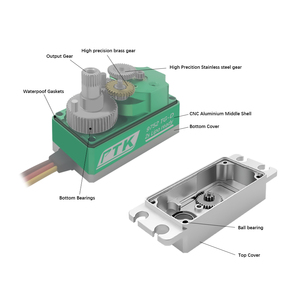 Phụ tùng xe điều khiển từ xa mô hình Drift Flat Stroke thân thấp tốc độ cao kim loại PTK 9752 TG-D 1/8 1/10 tự chế - Product Image 4