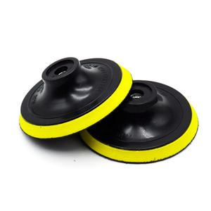 แผ่นขัดฟองน้ำสีดำ5 "125มม. แผ่นขัดแบบกลมตะขอและห่วงสำหรับเครื่องมือไฟฟ้า - Product Image 6