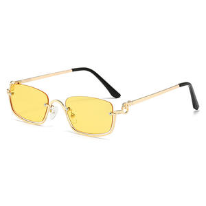 <span class=keywords><strong>Gafas</strong></span> <span class=keywords><strong>de</strong></span> <span class=keywords><strong>sol</strong></span> rojas <span class=keywords><strong>de</strong></span> moda para mujer, lentes UV400, medio marco inferior, cuadrado pequeño, <span class=keywords><strong>gafas</strong></span> <span class=keywords><strong>de</strong></span> sombrilla transfronterizas populares, venta al por mayor - Product Image 6
