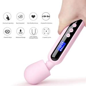 Waterproof <span class=keywords><strong>Whisper</strong></span> <span class=keywords><strong>Quiet</strong></span> potente vibrazione Multi velocità ricaricabile massaggiatore personale Pussy stimolazione bacchetta vibratore per le donne - Product Image 3