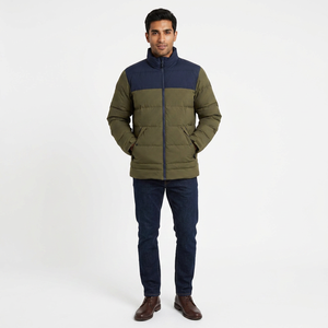 Customizable Canvas Puffer <b>Jacket</b> <b>Men</b> Women Quilted Insulated <b>Warm</b> Lightweight Quick Dry Breathable Winter Coat Outdoor Workwear - Product Image 1