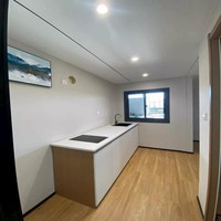 Cabane préfabriquée en forme de A avec toit en chaume, maison modulaire portable pour site de glamping rural, hôtel touristique, hébergement extérieur