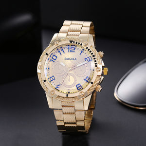 7241 nuovo stile orologi <span class=keywords><strong>uomo</strong></span> <span class=keywords><strong>oro</strong></span> moda uomini Casual in acciaio inossidabile orologi Montre homme - Product Image 6