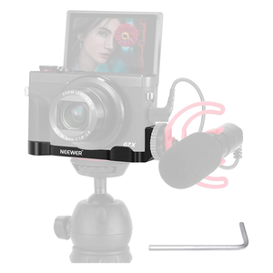Soporte Metálico NEEWER para Cámaras <span class=keywords><strong>Canon</strong></span> <span class=keywords><strong>G7X</strong></span> <span class=keywords><strong>Mark</strong></span> <span class=keywords><strong>II</strong></span> y <span class=keywords><strong>Mark</strong></span> III, Placa Base de Extensión con Montura para Trípode de 1/4 de Pulgada - Product Image 1