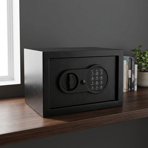 Caja Fuerte Electrónica con Cerradura Digital, Caja de Seguridad de Acero Negra para Uso en Interiores, Hogar y Oficina - Product Image 1