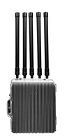 Antenne FPR en fibre de verre noire à gain élevé 10 dBi 433 MHz/WiFi/4G/5G/GSM, connecteur N mâle, 600 mm, polarisation verticale pour UAV