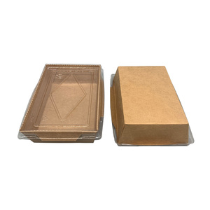 Food Packaging Container Takeout Salad Box Folding Packaging Kraft Paper Box With Lid - Product Image 6