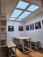 Lampu Panel LED Langit Biru Awan 90W 150W untuk Plafon Dinding, Lampu Langit Buatan Kustom