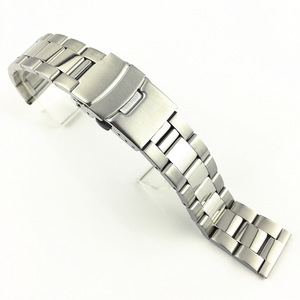 <span class=keywords><strong>Bracelet</strong></span> de montre en acier inoxydable massif 20mm 22mm 24mm PVD noir <span class=keywords><strong>Bracelet</strong></span> en métal pour hommes avec <span class=keywords><strong>boucle</strong></span> déployante pour montre de plongée - Product Image 3