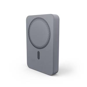 Batterie externe magnétique en alliage d'aluminium 10000mAh 15W sans fil et 20W avec câble / Clip de fixation murale / Design fin / Sans danger pour les vols - Product Image 1